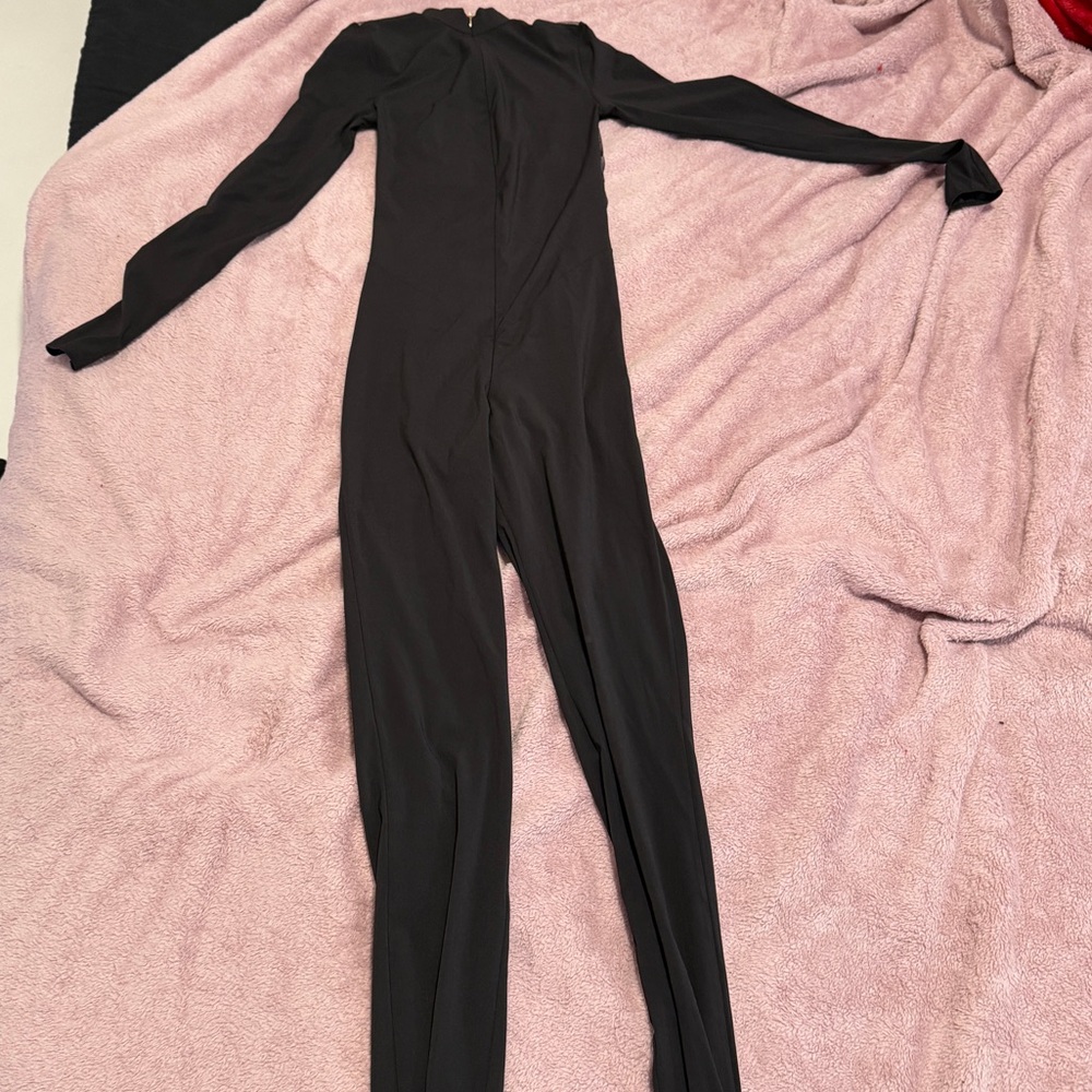 Maison close NUIT FAUVE Transparent back long sleeves jumpsuit